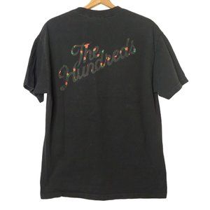 The Hundreds Mens Large T Shirt Black Red Roses Streetwear Graphic Magazine